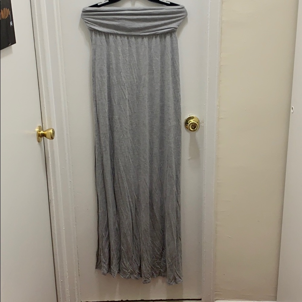 Strapless maxi dress